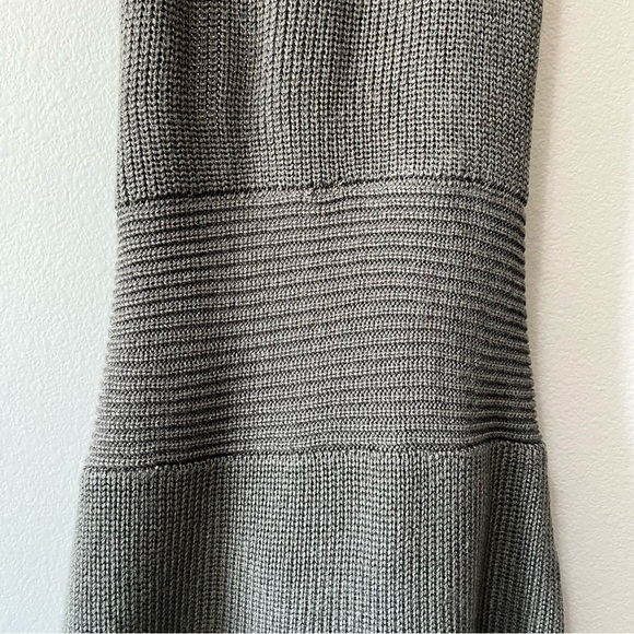 Free People Beach Orchid Convertible Low Back Ribbed Sweater Dress Gray Small - Picture 9 of 16